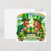 Carte de vœux de la Saint-Patrick (Devant / Derrière)