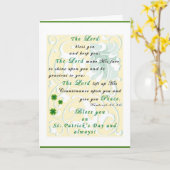 Carte de voeux de la Saint-Patrick (Fleur jaune)