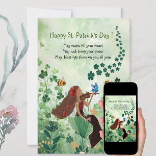 Carte de vœux de la Saint-Patrick avec musique