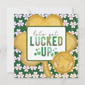 Carte de voeux de la Saint Patrick LUCKY UP (Devant)