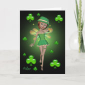 Carte de voeux de la Saint Patrick - Pixie irlanda (Devant)