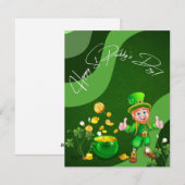 Carte de vœux de la Saint-Patrick pour le jour du  (Devant / Derrière)
