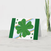 Carte de vœux de la Saint-Patrick Shamrock (Devant)