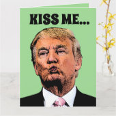 CARTE DE VOEUX DE LA SAINT-PATRICK TRUMP (Fleur jaune)