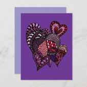 Carte de vœux de la Saint-Valentin (Devant / Derrière)