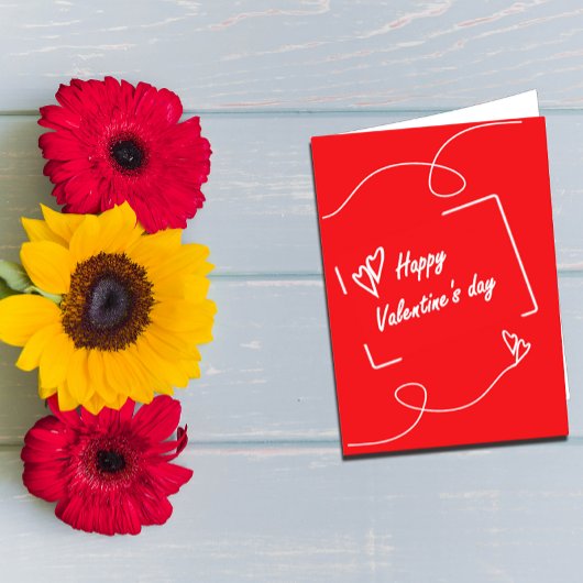 carte de vœux de la Saint-Valentin
