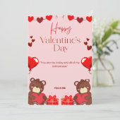 Carte de vœux de la Saint-Valentin (Debout devant)