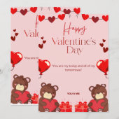 Carte de vœux de la Saint-Valentin (Devant / Derrière)