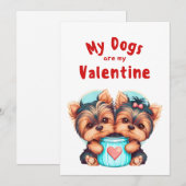 Carte de vœux de la Saint-Valentin avec une photo  (Devant / Derrière)