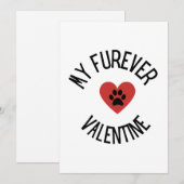 Carte de vœux de la Saint-Valentin avec une photo  (Devant / Derrière)