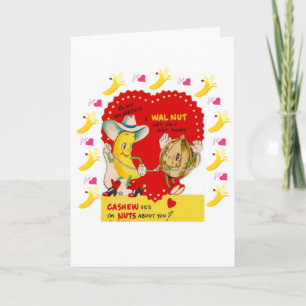 Carte de vœux de la Saint-Valentin Banane Cashew V