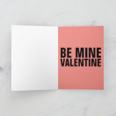 CARTE DE VŒUX DE LA SAINT-VALENTIN CHAT DRÔLE (Intérieur)