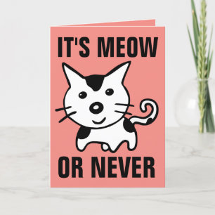 CARTE DE VŒUX DE LA SAINT-VALENTIN CHAT DRÔLE