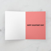 CARTE DE VŒUX DE LA SAINT-VALENTIN CHAT MIGNON (Intérieur)
