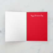 Carte de voeux de la Saint-Valentin Coeur sur Fire (Intérieur)