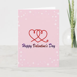 Carte de vœux de la Saint-Valentin Cœurs