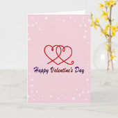 Carte de vœux de la Saint-Valentin Cœurs (Fleur jaune)