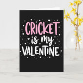 Carte de vœux de la Saint-Valentin Cricket (Fleur jaune)