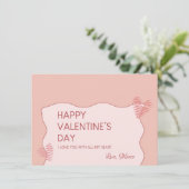 Carte de vœux de la Saint-Valentin douce (Debout devant)