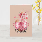 Carte de vœux de la Saint-Valentin Douces Gorgées  (Fleur jaune)