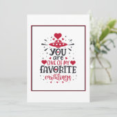 Carte de vœux de la Saint-Valentin espace Cœur Hum (Debout devant)