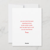 Carte de vœux de la Saint-Valentin Galentine (Dos)