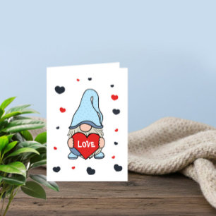 Carte de vœux de la Saint-Valentin Gnome Amour