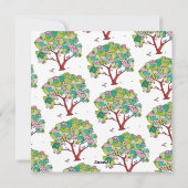 Carte de vœux de la Saint-Valentin Heart Tree Happ (Dos)