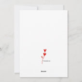 Carte de vœux de la Saint-Valentin Joyeuse (Dos)