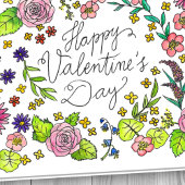 Carte de vœux de la Saint-Valentin par Nicole Jane