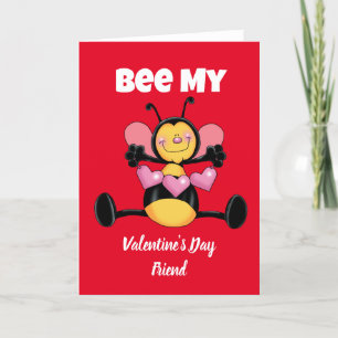 Carte de vœux de la Saint-Valentin pour ami abeill