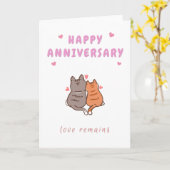 Carte de vœux de la Saint-Valentin pour chat (Fleur jaune)