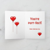 Carte de voeux de la Saint-Valentin pour chat (Intérieur)