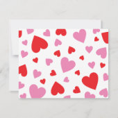 Carte de vœux de la Saint-Valentin pour fille avec (Dos)