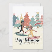 Carte de vœux de la Saint-Valentin pour le snowboa (Devant)