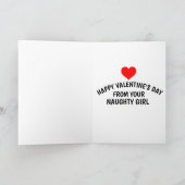 CARTE DE VOEUX DE LA SAINT-VALENTIN POUR MARI LUI (Intérieur)