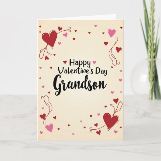 Carte de vœux de la Saint-Valentin pour petit-fils (Devant)