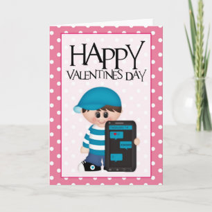 Carte de vœux de la Saint-Valentin pour petit garç