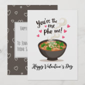 Carte de vœux de la Saint-Valentin pour Pho (Devant / Derrière)