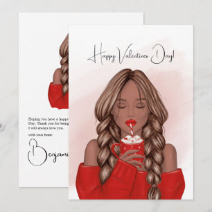 Carte de vœux de la Saint-Valentin pour un Chocola