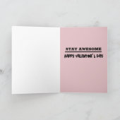 CARTE DE VOEUX DE LA SAINT-VALENTIN RÉTRO POUR MEI (Intérieur)