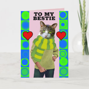 CARTE DE VOEUX DE LA SAINT-VALENTIN RÉTRO POUR MEI