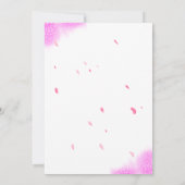 Carte de vœux de la Saint-Valentin rose | Amour ro (Dos)