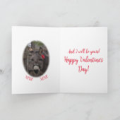 Carte de vœux de la Saint-Valentin "Sois mon Valen (Intérieur)