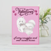 Carte de voeux de la Saint Valentin sur le thème d (Debout devant)