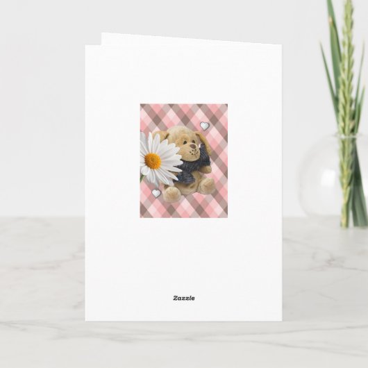 Carte de voeux de la Saint-Valentin Teddy Bear (Dos)