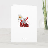 Carte de voeux de la Saint-Valentin Teddy Bear (Dos)