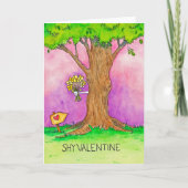 Carte de vœux de la Saint-Valentin timide par Nico (Devant)