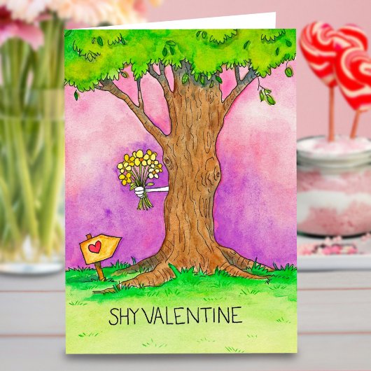 Carte de vœux de la Saint-Valentin timide par Nico