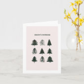 Carte de voeux de la saison à la main (Fleur jaune)